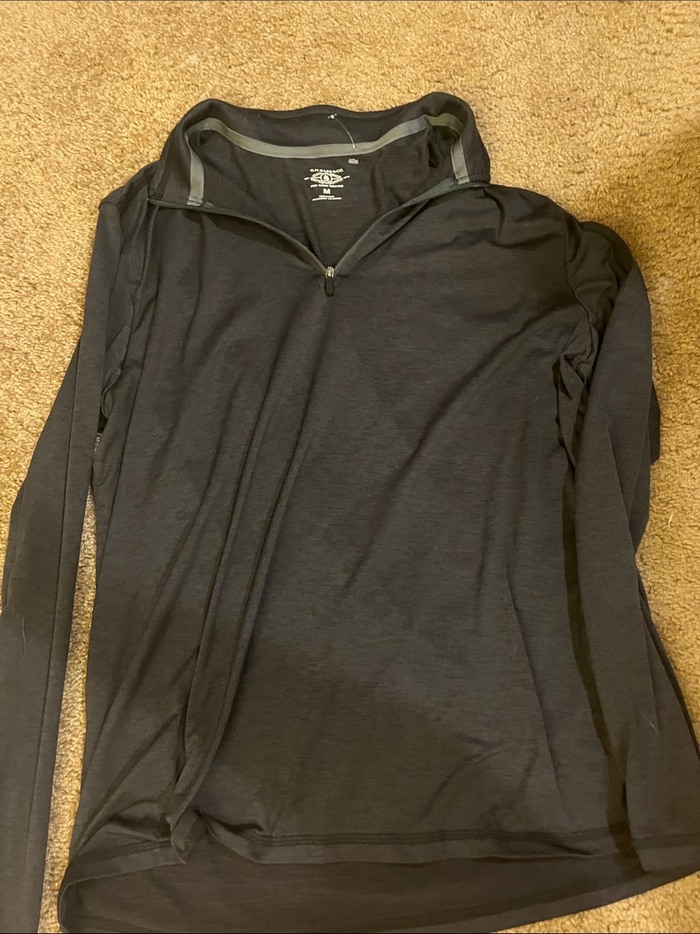 G.H. Bass & Co. Black Zip-Front Top